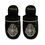 Product Hogwarts Crest Harry Potter Black and Gold Ladies Slippers image