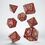 Product Tribal Dice Set: Shimmering Red & Beige image