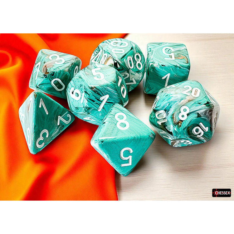 Product Marble Mega-Hedral Oxi-Copper Polyhedral 7-Die Set image