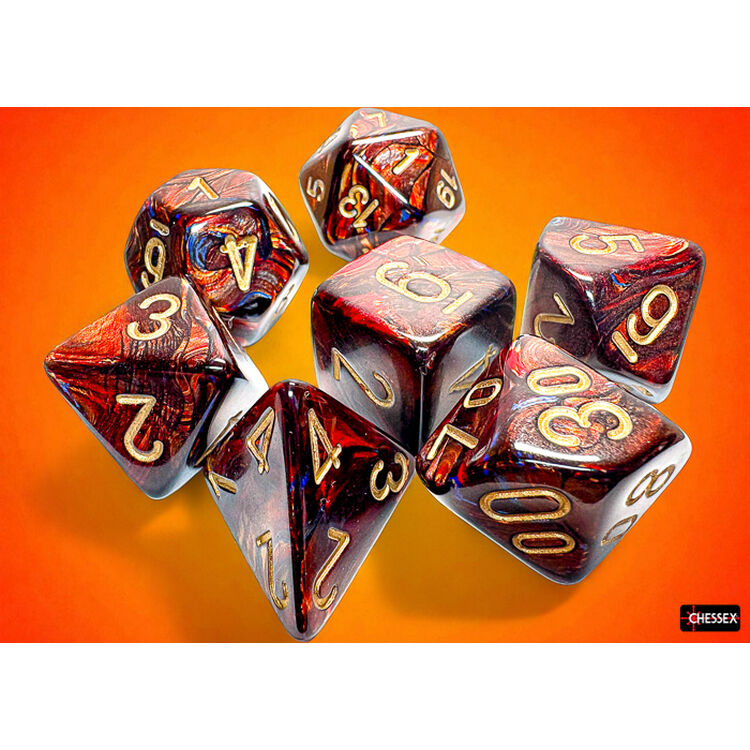 Product Scarab Mega-Hedral Blue Blood Polyhedral 7-Die Set image