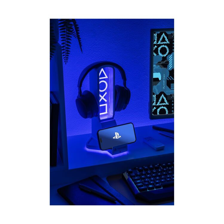 Product Φωτιστικό Paladone: Playstation - Desk Headphone Stand With Light (PP14328PS) image