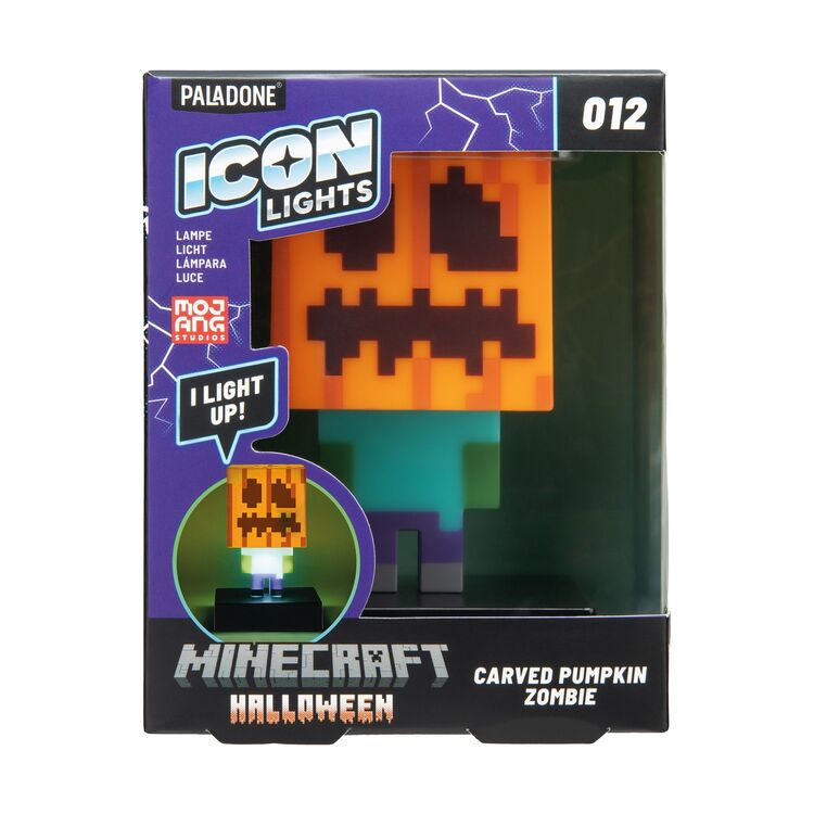 Product Φωτιστικό Paladone Icons: Minecraft - Zombie Jack O Lantern Light (PP15302MCF) image