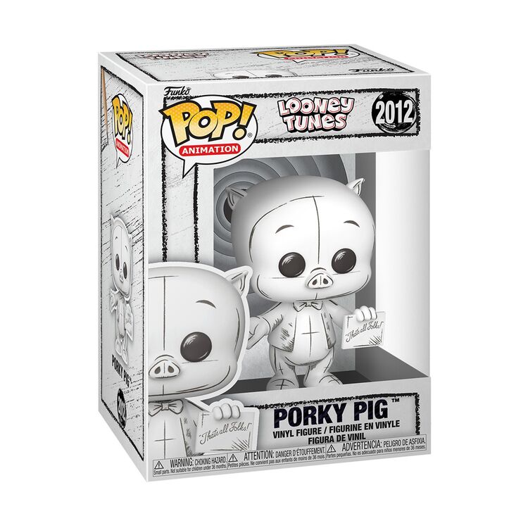 Product Φιγούρα Funko Pop! Looney Tunes - Porky Pig (Sketched) image