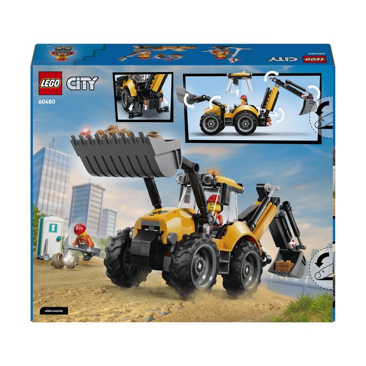 Product LEGO® City: Yellow Backhoe Loader (60480) image
