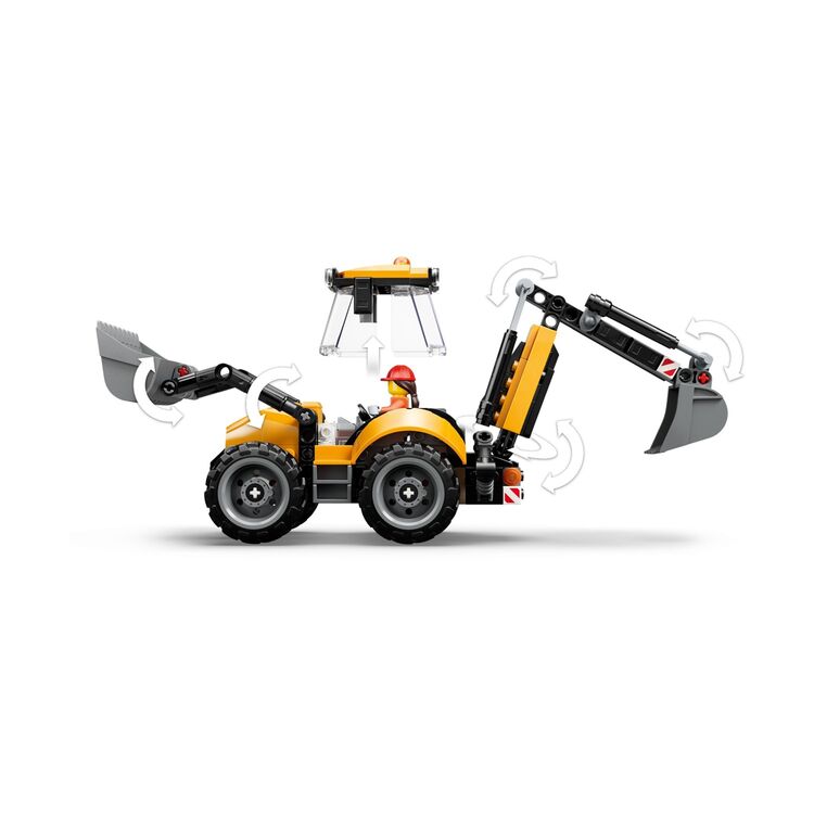 Product LEGO® City: Yellow Backhoe Loader (60480) image