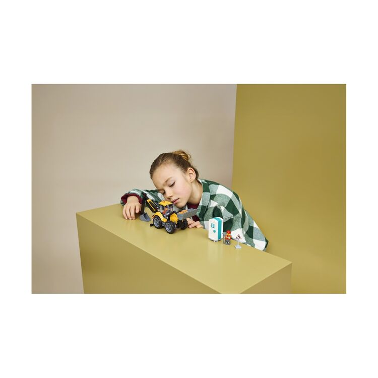Product LEGO® City: Yellow Backhoe Loader (60480) image