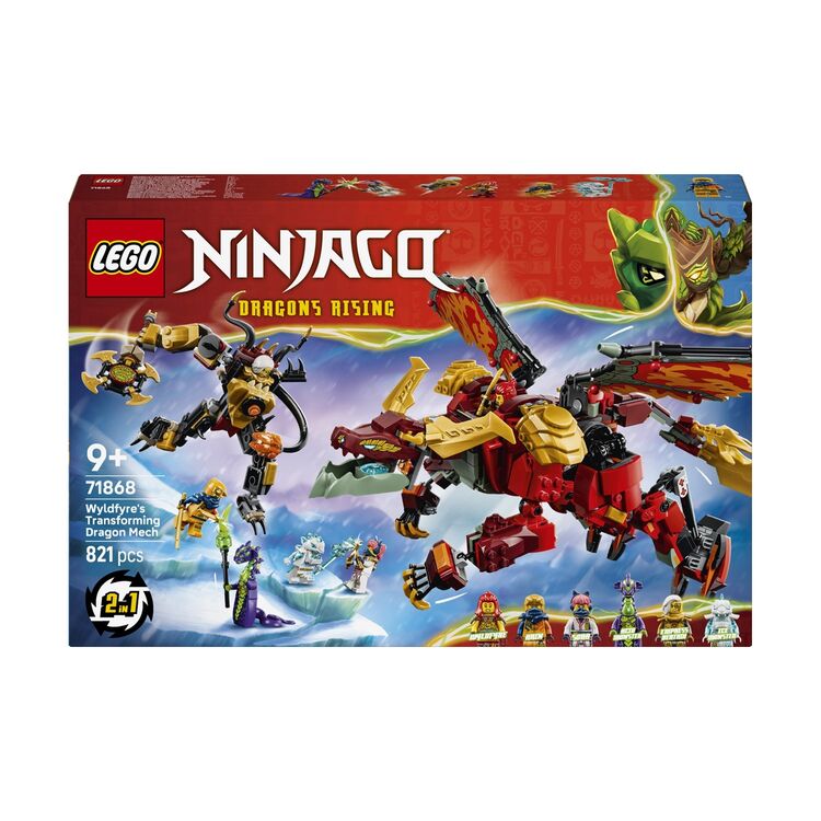 Product LEGO® NINJAGO®: Wyldfyre's Transforming Dragon Mech (71868) image