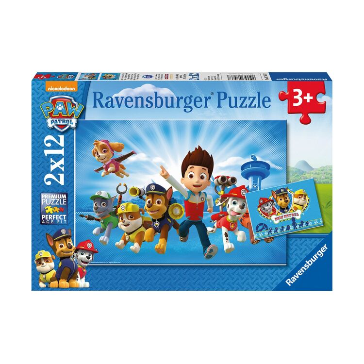 Product Παζλ Ravensburger Puzzle: Paw Patrol - Ryder and the Paw Patrol 2x12 Κομμάτια (07586) image