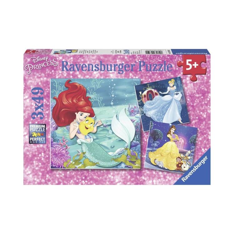Product Παζλ Ravensburger Puzzle: Disney Princess - Princesses Adventure 3X49 Κομμάτια.) (09350) image