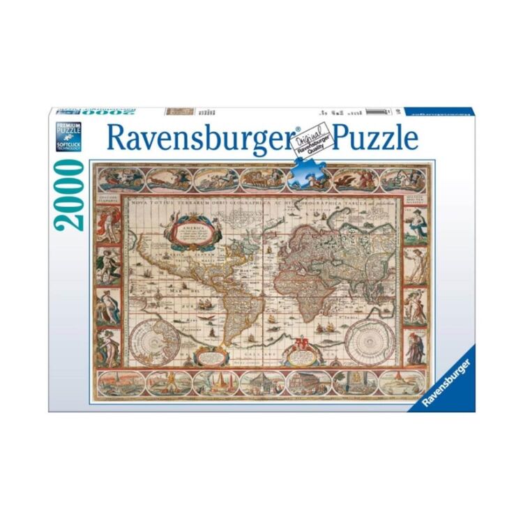 Product Παζλ Ravensburger Puzzle: World Map from 1650 (2000pcs) (16633) image