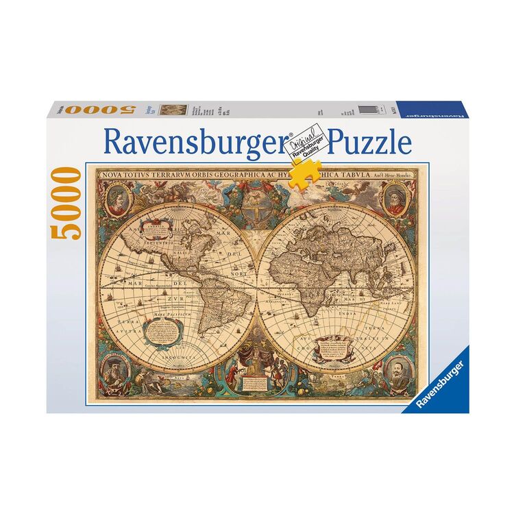 Product Παζλ Ravensburger Puzzle: Antique World Map (5000pcs) (17411) image