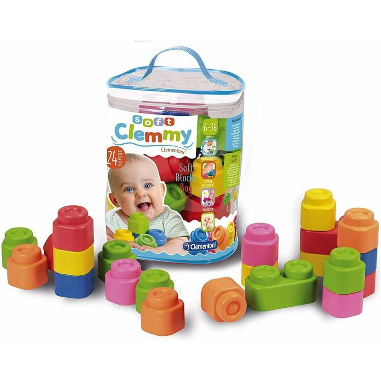 Product Τουβλάκια Baby Clementoni: Soft Clemmy 24 Blocks Set (1033-14889) image