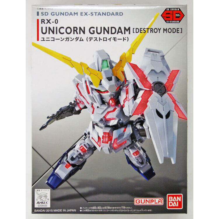 Product Gundam SD Gundam EX-Standard 005 Unicorn (Destroy Mode) Model Kit image