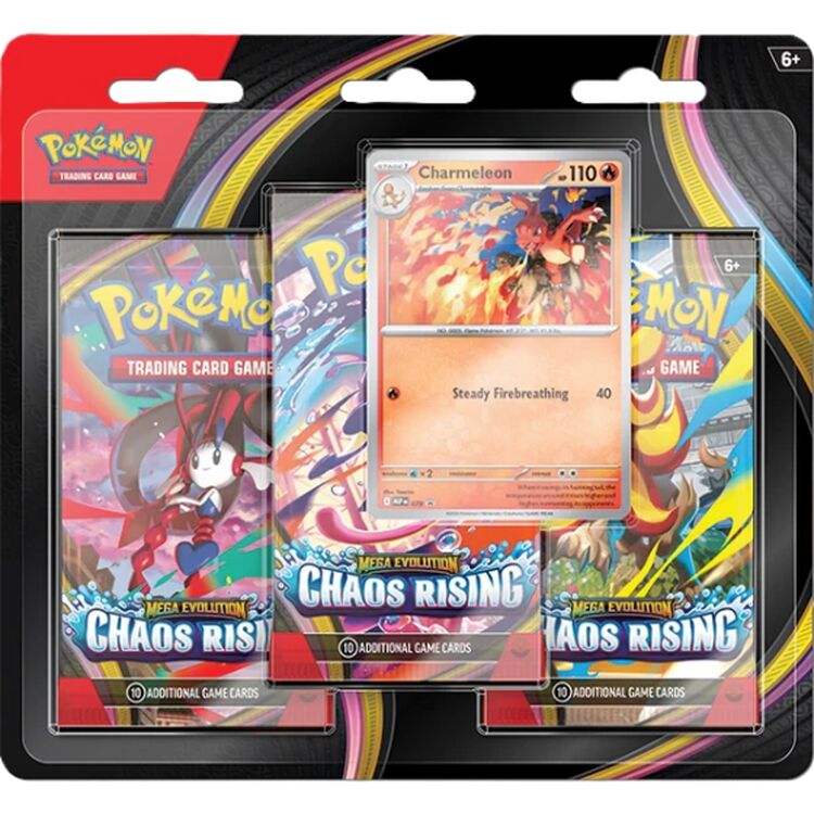 Product Pokemon TCG Mega Evolution: Chaos Rising - Charmeleon 3-Pack Blister image