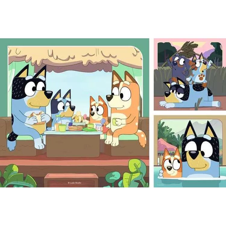 Product Παζλ Ravensburger Puzzle: Bluey - Bluey's Adventures! 3x49 Κομμάτια (05685) image