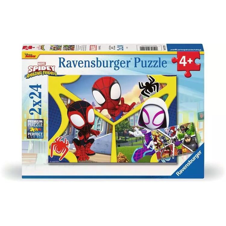 Product Παζλ Ravensburger Puzzle: Marvel - Spidey and his Amazing Friends (2x24pcs) (05729) image