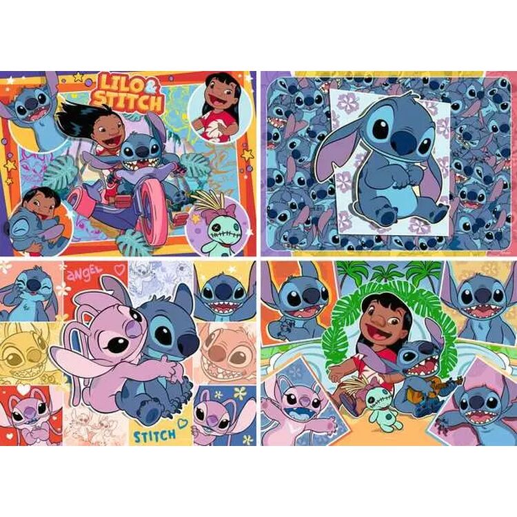 Product Ravensburger Puzzle: Stitch - Aloha! (4x100 pcs) (05731) image