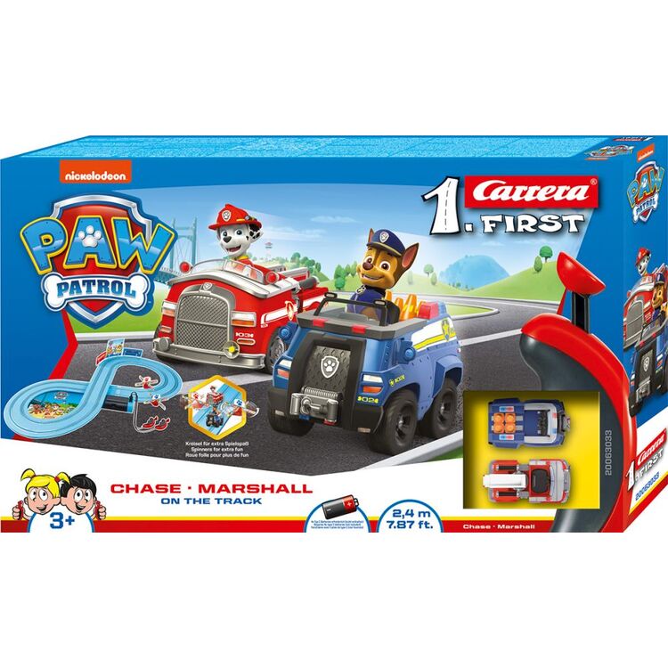 Product Carrera Slot 1.First: Paw Patrol - Chase  Marshall On the Track 1:50 (20063033) image