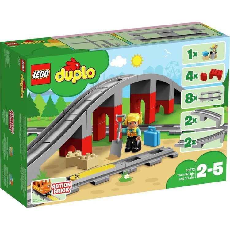 Product LEGO® DUPLO® Town: Train Bridge and Tracks (10872) image
