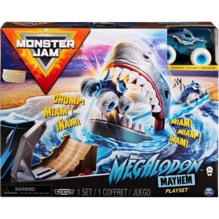 Product Spin Master Monster Jam - Megalodon Mayhem Stunt Playset (1:64) (20120790) image