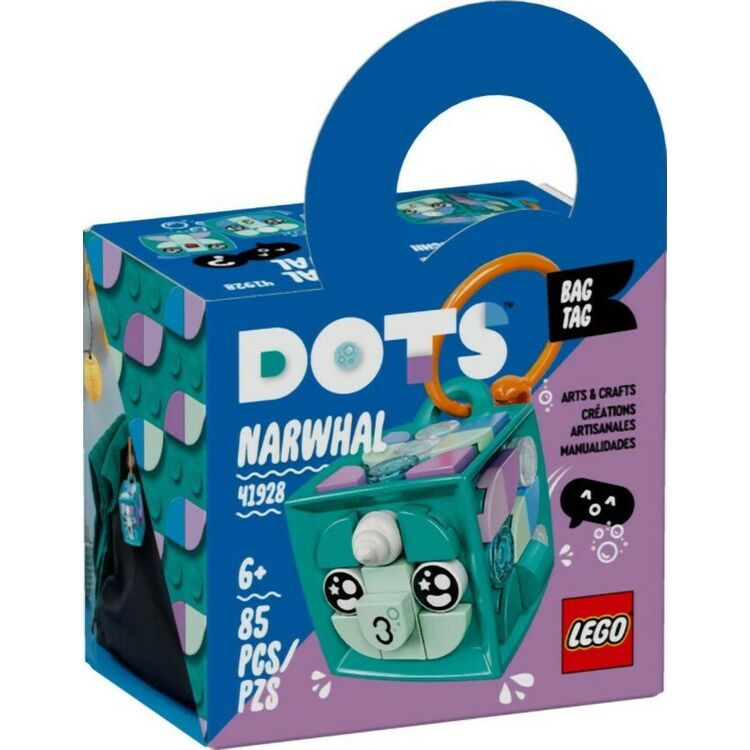Product LEGO® DOTS: Bag Tag Narwha (41928) image