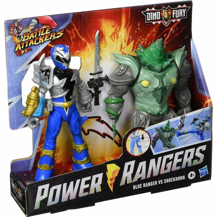 Product Φιγούρα Δράσης Hasbro Power Rangers Dino Fury: Battle Attacker - Blue Ranger  Shockhorn (F1603) image