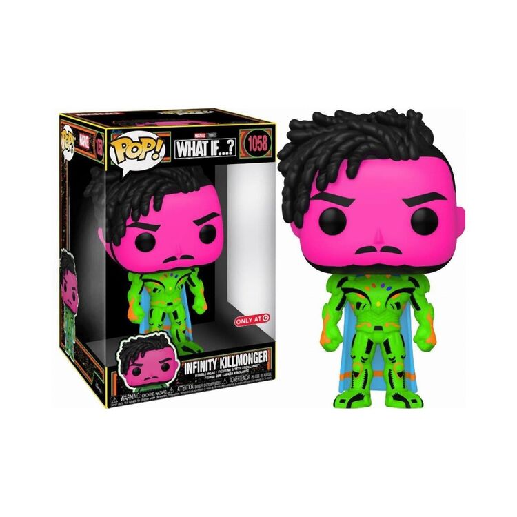 Product Φιγούρα Funko Pop! What If…? - Infinity Killmonger Jumbo Sized (Blacklight) (Special Edition) image