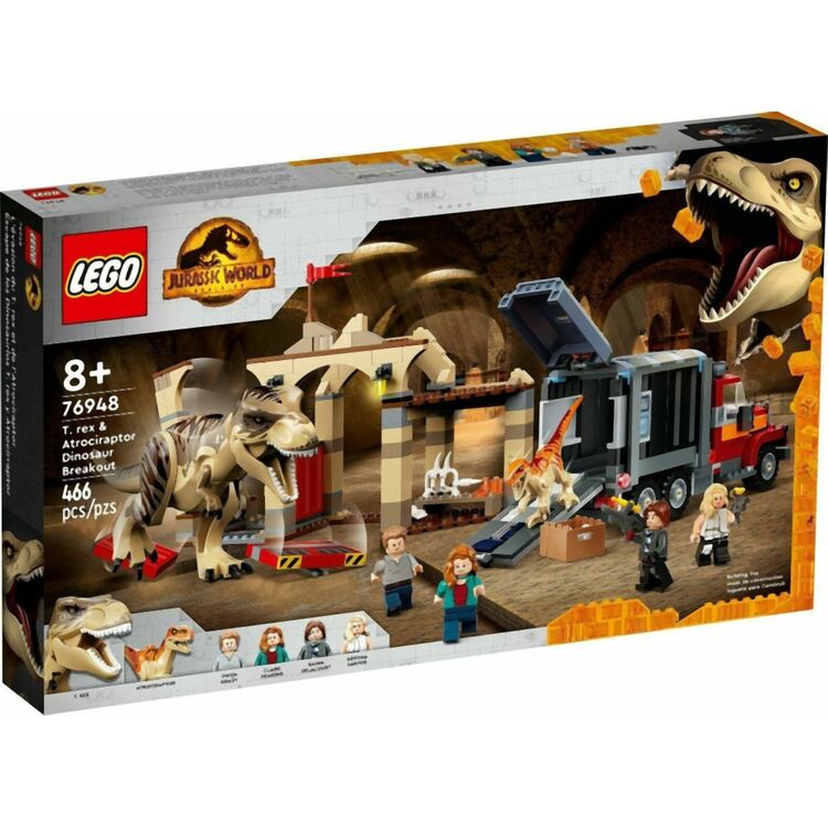 Product LEGO® Jurassic World™ Dominion: T. Rex & Atrociraptor Dinosaur Breakout (76948) image