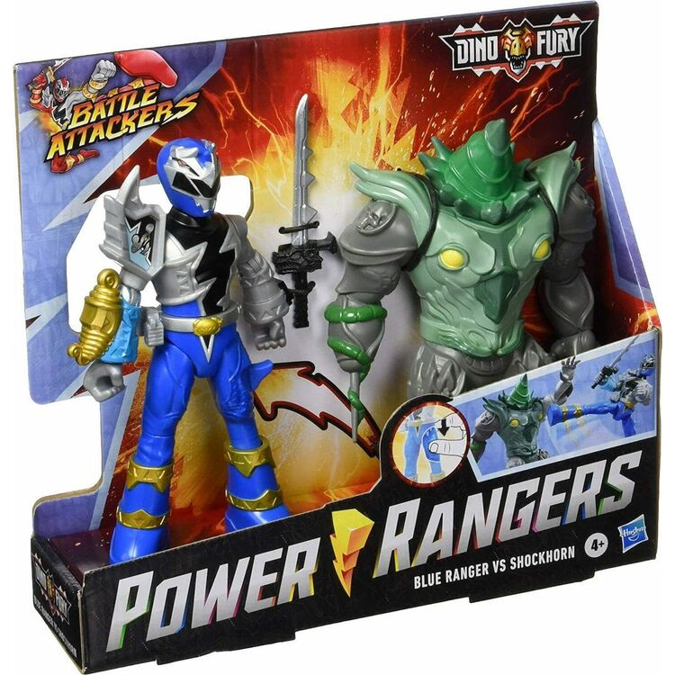 Product Hasbro Power Rangers Dino Fury: Battle Attacker - Blue Ranger  Shockhorn (F1603) image