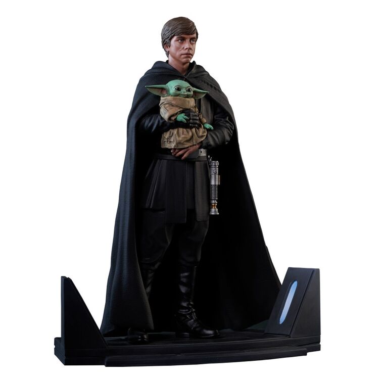 Product Diamond Star Wars Premier Collection: The Mandalorian - Luke Skywalker And Grogu Statue (1/7) (FEB222120) image