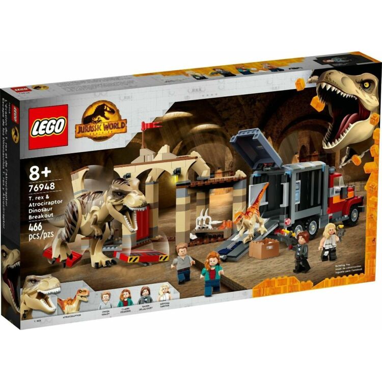Product LEGO® Jurassic World Dominion: T. Rex  Atrociraptor Dinosaur Breakout (76948) image