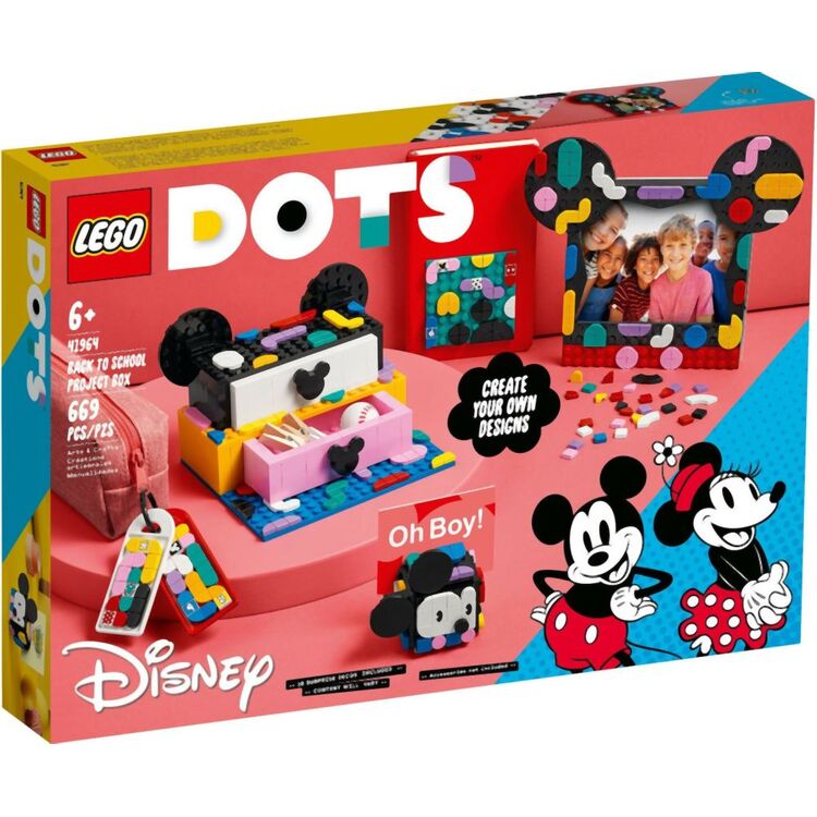 Product LEGO® DOTS: Disney Mickey Mouse  Minnie Mouse Back-To-School Project Box (41964) image