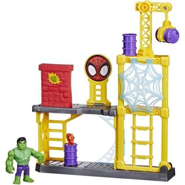 Product Φιγούρα Δράσης Hasbro Marvel Spidey and Amazing Friends: Hulk Smash Yard Playset (F3717) image