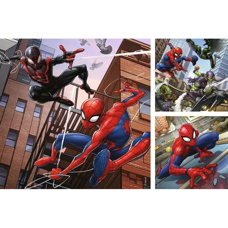 Product Ravensburger Puzzle Marvel: Spider-Man - Spider-Man in Action (3x49pcs) (8025) image
