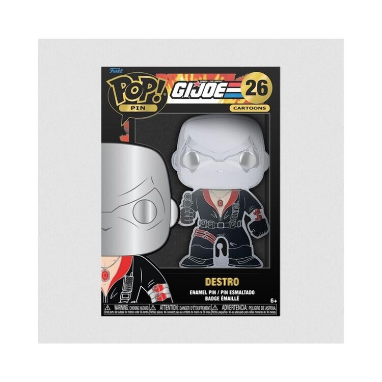 Product Funko Pop! Cartoons Pin: GI Joe - Destro #26 Large Enamel Pin (GIJPP0003) image