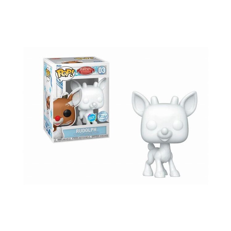 Product Φιγούρα Funko Pop! Rudolph The Red-Nosed Reindeer - Rudolph (DIY) (White) (Special Edition) image