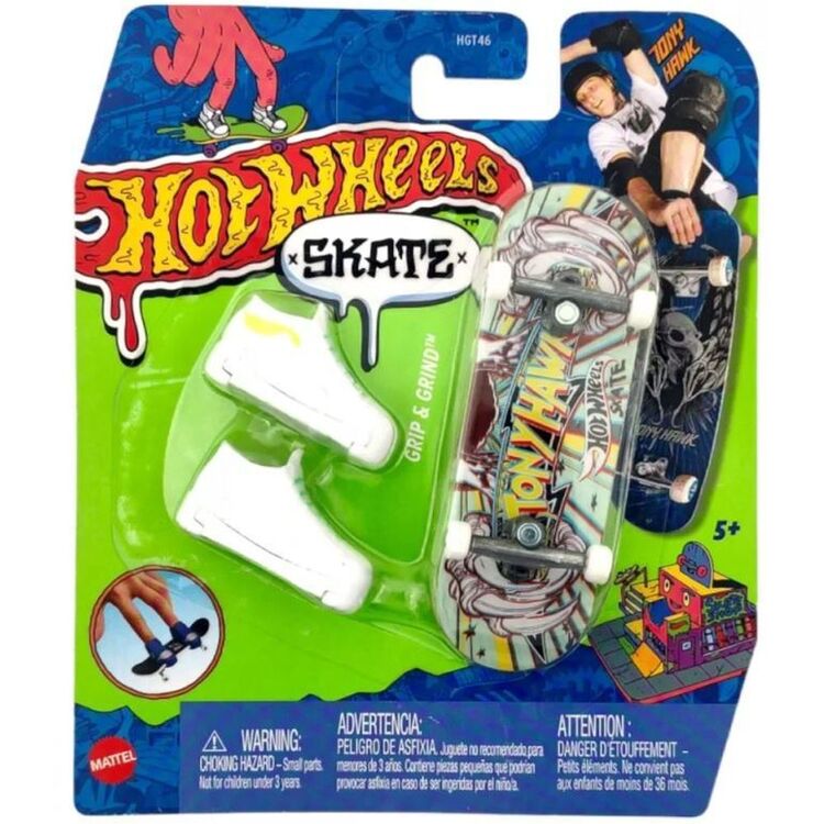 Product Mattel Hot Wheels Skate Fingerboard and Shoes: Tony Hawk - Grip  Grind (HNG39) image