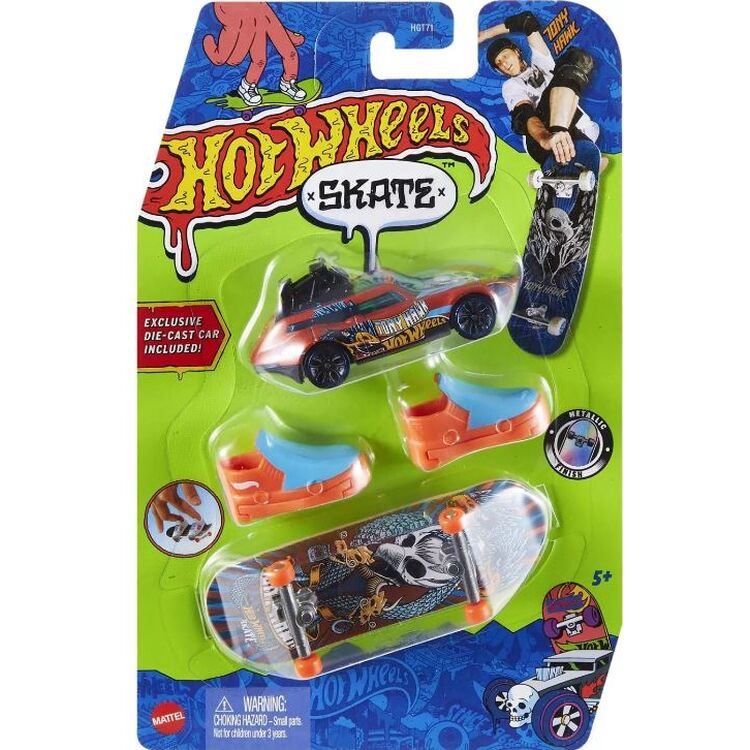 Product Mattel Hot Wheels: Skate - Tour De Fast  Stalk  Shred Tony Hawk Fingerboard Set (HNG55) image
