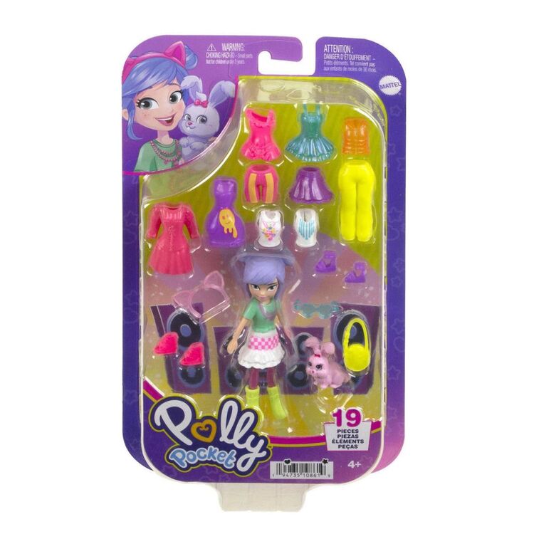Product Mattel Polly Pocket: Medium Pack - Morning Walk Doll with Pet (HKV94) image