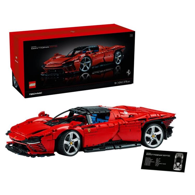 Product LEGO® Technic: Ferrari Daytona SP3 (42143) Along with an Easter Candle image