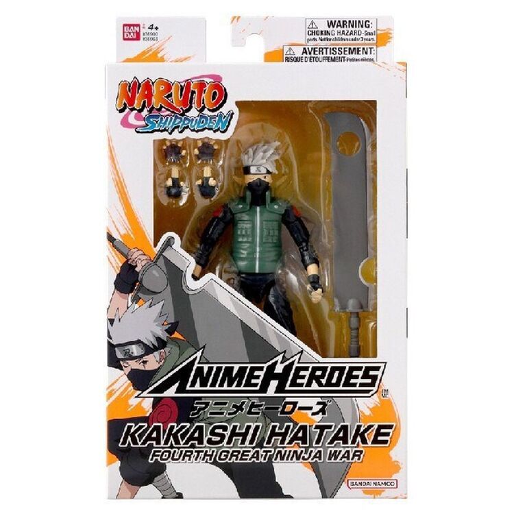 Product Bandai Anime Heroes: Naruto - Hatake Kakashi Fourth Great Ninja War Action Figure (36963) image