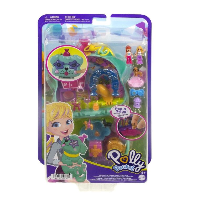 Product Mattel Polly Pocket: Doggy Birthday Bash Compact (HKV30) image