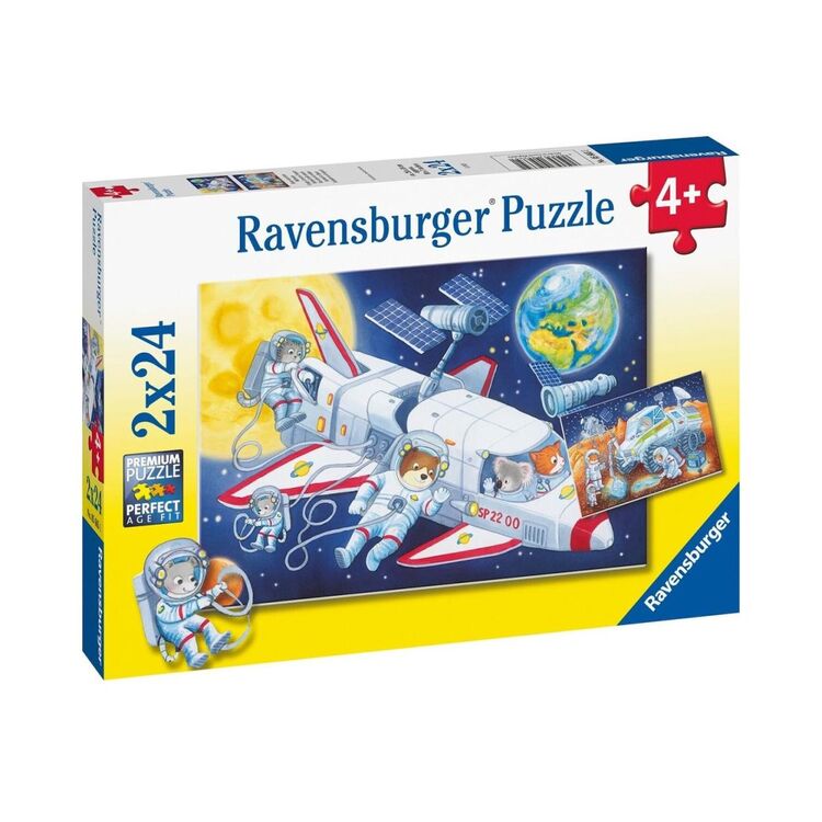 Product Παζλ Ravensburger Puzzle: Animals in Space (2x24pcs) (05665) image
