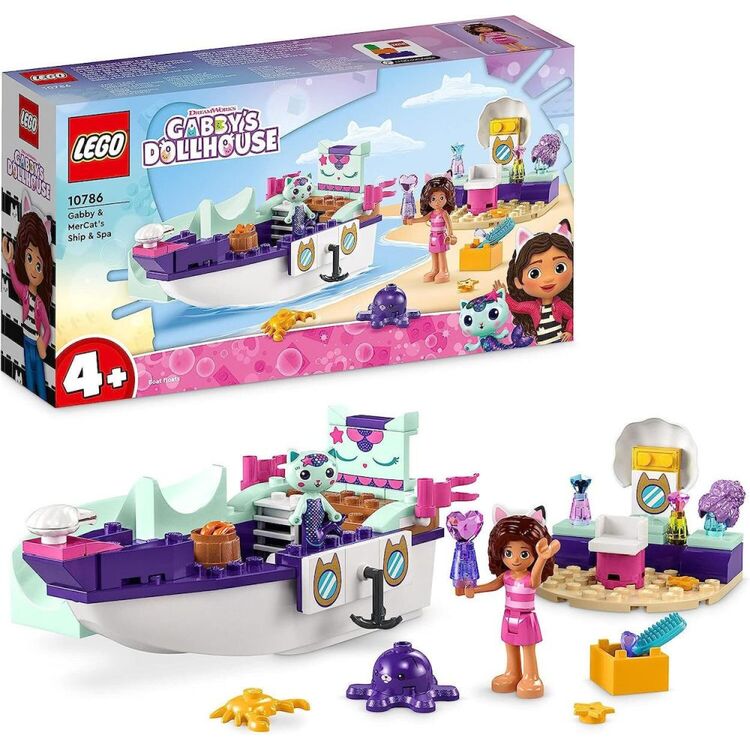 Product LEGO® Gabby's Dollhouse: Gabby and MerCat’s Ship and Spa (10786) image