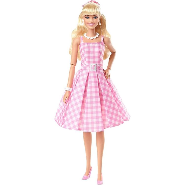 Product Mattel Barbie: The Movie - Collectible Doll Margot Robbie as Barbie in Pink Gingham Dress (HPJ96) image