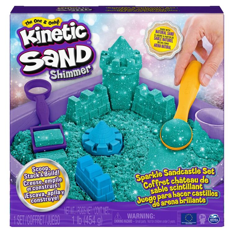 Product Spin Master Kinetic Sand Shimmer - Sparkle Sandcastle Set (Green) (6061828) image