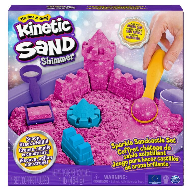 Product Spin Master Kinetic Sand Shimmer - Sparkle Sandcastle Set (Pink) (6063520) image