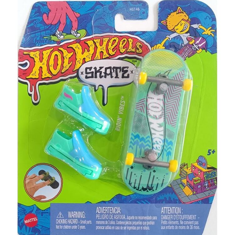 Product Mattel Hot Wheels Skate Fingerboard and Shoes: Challenge Accepted - Ridin Vibes (HGT54) image
