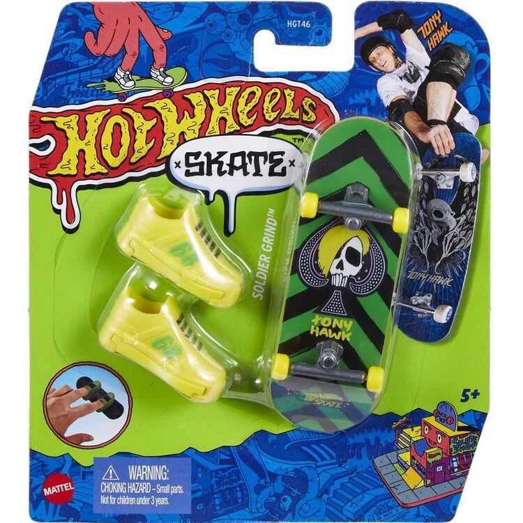 Product Mattel Hot Wheels Skate Fingerboard and Shoes: Tony Hawk - Soldier Grind (HNG26) image