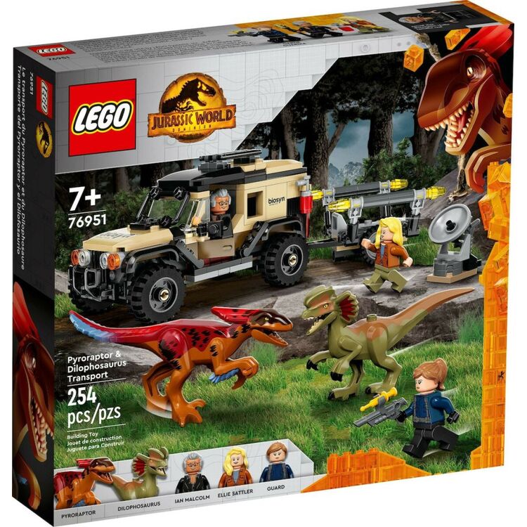 Product LEGO® Jurassic World: Pyroraptor  Dilophosaurus Transport (76951) image